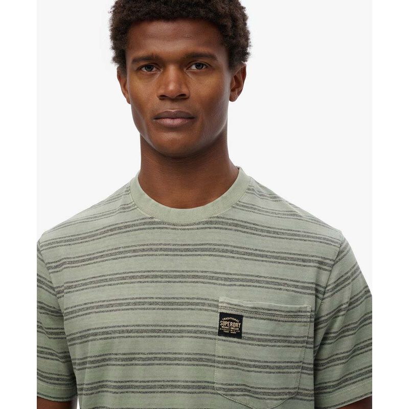 Superdry Contrast Stripe Pocket T-Shirt image number 2